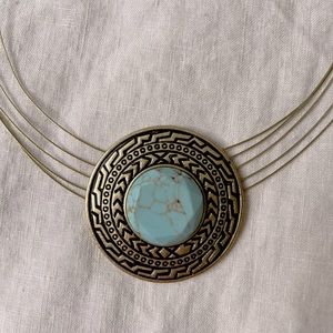 Greek Goddess Turquoise necklace